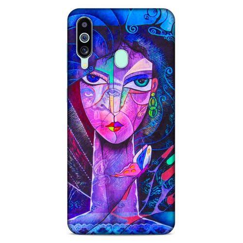 Lopard Samsung Galaxy M40 Uyumlu Kılıf Sürreal Yüzler ♀ (47) Crystal Flex Kılıf Baskılı