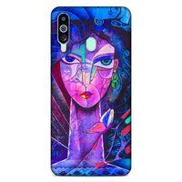 Lopard Samsung Galaxy M40 Uyumlu Kılıf Sürreal Yüzler ♀ (47) Crystal Flex Kılıf Baskılı