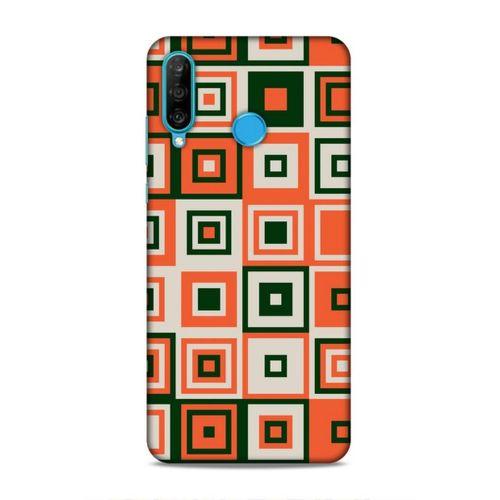 Huawei P30 Lite Uyumlu Kılıf Insomnia (29) Arka Koruma Kılıfı Turuncu Siyah