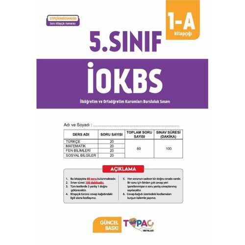 2026 5 Sınıf Topaç Yayınları İOKBS-BURSLULUK 6lı Deneme Paketi Dijital Çözümlü Türkiye Geneli
