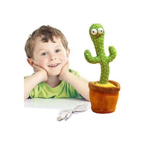 AbaTech Konuşan Dans Eden, Müzikli Işıklı Saksı Kaktüs Peluş Oyuncak
