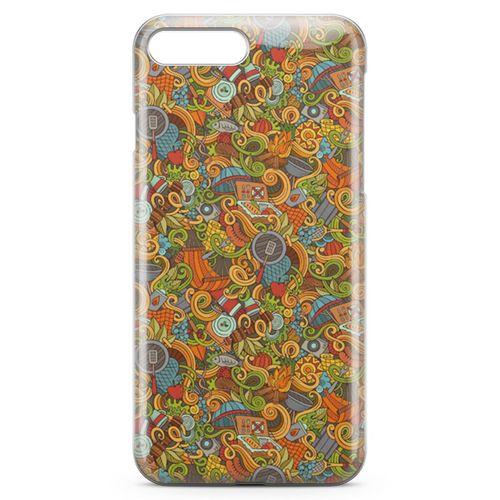 Apple iPhone 7 Plus Kılıf Doodle Piknik Seti Arka Kapak Koruma Desenli Full Koruyucu