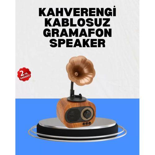 Şarjlı Mini Retro Radyo Bluetooth Hoparlör Çoklu Bağlantı Seçenekli
