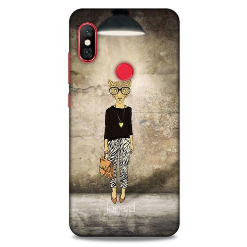 Xiaomi Redmi Note 6 Pro Kılıf FunnyMaX (20) Koruyucu Kılıf Kahverengi Kaplan
