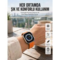 Ultra Max Kordon Kilitli Akıllı Saat Amoled Ekran Titreşimli Çağrı Cevaplayabilen