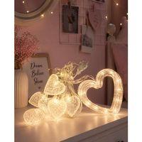 Kalp Figürlü Led Neon Dekor Işığı Romantik Ortam Aydınlatması