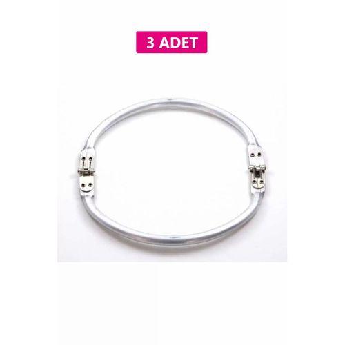 Gizli Metal Oval Çanta Bursu – 3 Adet - 19 cm - Metal Çanta Aparatı Çanta Aksesuarı