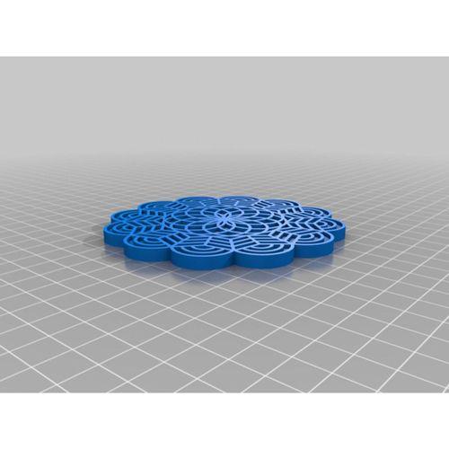 Dantel Bardak Altlığı Tek Ekstruder ve Çift Ekstruder Dosyaları 3D Baskı (Bu ürün Sadece Plastik parçadır - Almadan Önce Soru Sorabilirsiniz)