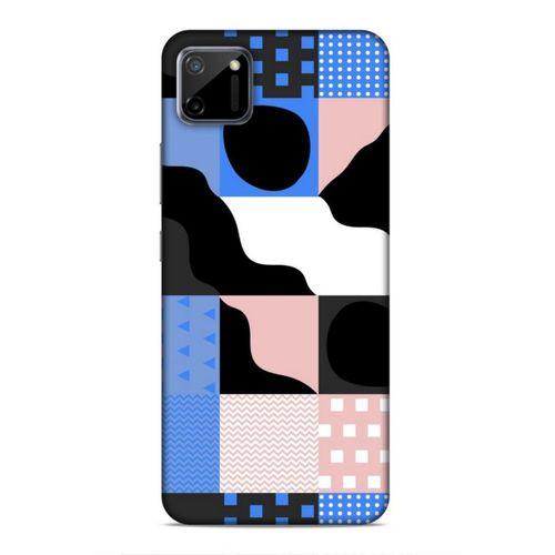 Realme C11 Uyumlu Kılıf Insomnia (44) Tough Armor Kılıf Mavi Siyah