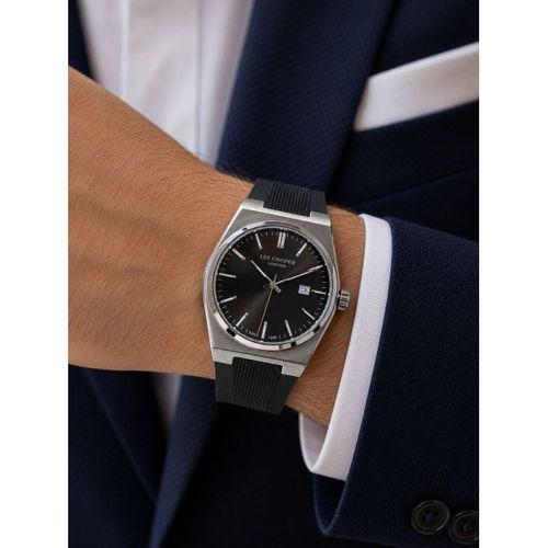 Lee Cooper İtalyan Tasarım Bileklik Hediyeli Silikon Kordon 5 Atm Erkek Kol Saati ELC.08250.351