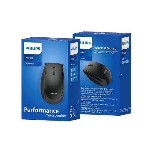 PHILIPS SPK7627K Kablosuz Bluetooth Mouse 1600 DPI Gri Kablosuz Mouse Type-C Şarj Destekli