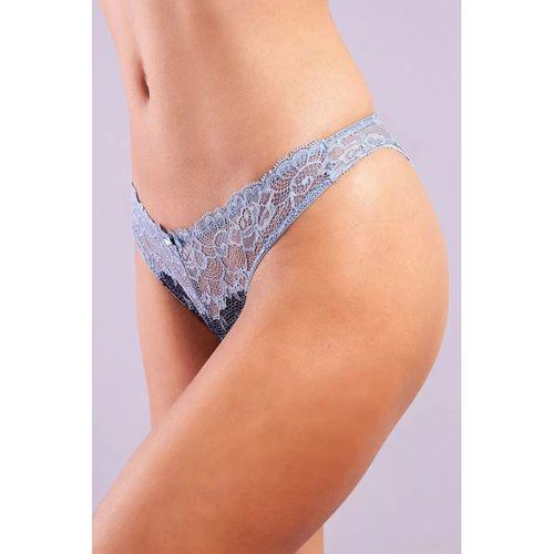 Golshan Gilda Mini Slip, Kadın Dantelli Mavi Külot