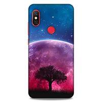 Lopard Xiaomi Redmi Note 6 Pro Uyumlu Kılıf Gece'S (39) Liquid Crystal Kılıf Pembe Ay