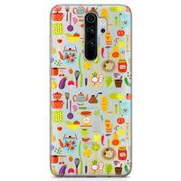 Xiaomi Redmi Note 8 Pro Kılıf Pratik Mutfak Gereçleri Arka Kapak Koruma Desenli Full Koruyucu