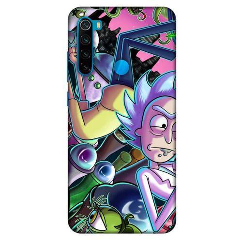 Xiaomi Redmi Note 8 Uyumlu Kılıf Rick And Morty (40) Fit Silikon Kılıf Rick D. Sanchez