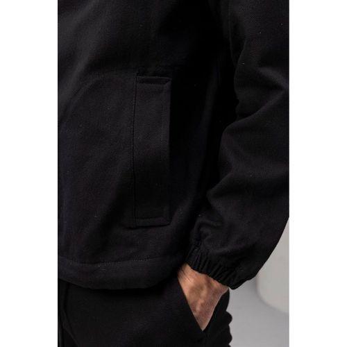Lauri Workwear Tarzı Tok Kumaş Kadife Yakalı Rahat Kalıp Erkek Ceket - Siyah