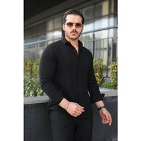 Erkek Uzun Kollu Müslin Kumaş Gömlek