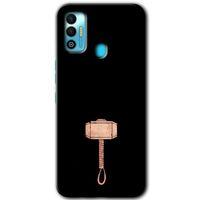 Tecno Spark 7T HD Baskılı Kılıf + 9D Tam Ekran Koruyucu - Thor Çekiç