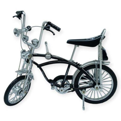 Model Araçlar -1:8 Metal Retro Pinokyo Bisiklet - Die -Cast 17 cm - Siyah