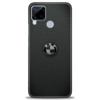 Realme C15 Kılıf HD Baskılı Kılıf - Bmw Siyah + Tam Ekran Koruyucu