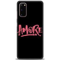Samsung Galaxy S20 Kılıf HD Baskılı Kılıf - Amore + Tam Ekran Koruyucu