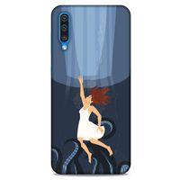 Samsung Galaxy A30s Kılıf Depresyon (43) Thin Fit Kılıf Mavi Tonları