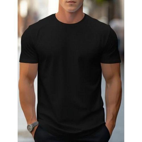 Erkek Kısa Kollu Bisiklet Yaka Iki Iplik Tişört