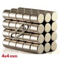 20 Adet 4x4 Mm Yuvarlak Neodyum Mıknatıs N35 Güçlü Magnet Nikel Kaplama