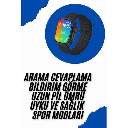 Akıllı Saat Sağlık Takibi Kalp Atışı Adımsayar Ultra Yeni Nesil Nefes Egzersizi
