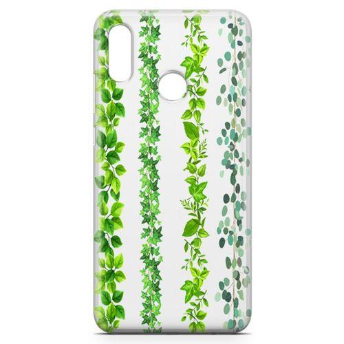 Huawei Y7 2019 Kılıf Asma Yaprak Arka Kapak Koruma Desenli Full Koruyucu