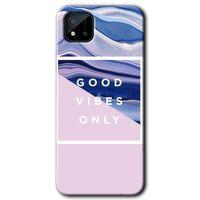 Realme C11 Kılıf HD Desen Baskılı Arka Kapak + Temperli Cam - Good Vibes