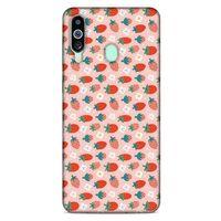 Frutix Çilek 01 Samsung Galaxy M40 Kılıf Desenli Silikon
