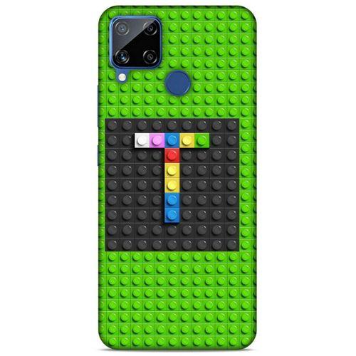 Lopard Oppo Realme C15 Uyumlu Kılıf BloX (32) Soft Silikon Kılıf T Harfi