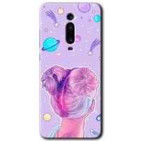 Potkal Hediye Fabrikası Xiaomi Mi 9T Kılıf HD Desen Baskılı Arka Kapak - Uzaylı Kız