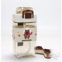 Kapibara  capybara  Desenli Pipetli Çocuk Matarası Alk4651