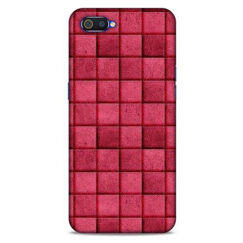 Oppo Realme C2 Kılıf Patchwork (29) Arka Koruma Kılıfı Pembe