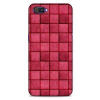 Oppo Realme C2 Kılıf Patchwork (29) Arka Koruma Kılıfı Pembe