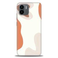 Xiaomi Redmi A1 Kılıf HD Baskılı Kılıf - Kahve Kalp + Tam Ekran Koruyucu