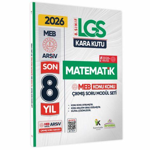 2026 LGS 8 Sınıf MATEMATİK Karakutu MEB Çıkmış Soru Modülü Video/PDF Çözümlü Konu Konu Son 8 Yıl