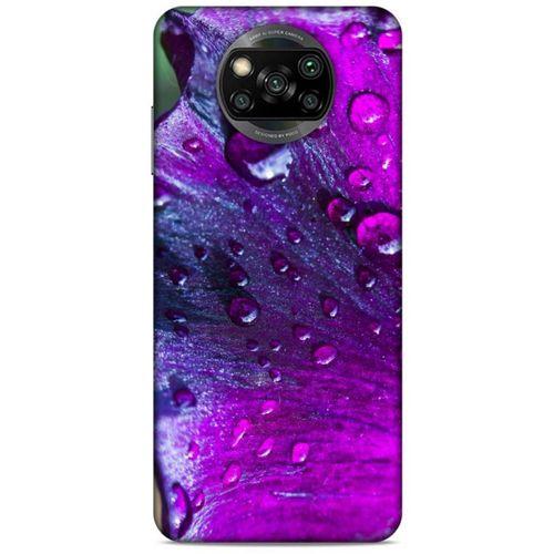 Xiaomi Redmi Poco X3 Uyumlu Kılıf Mor Delisi (34) Slim Armor Kılıf Damlacık