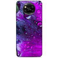 Xiaomi Redmi Poco X3 Uyumlu Kılıf Mor Delisi (34) Slim Armor Kılıf Damlacık