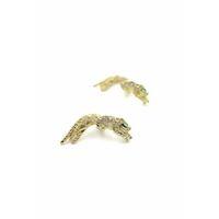 Leopar Küpe - Altın