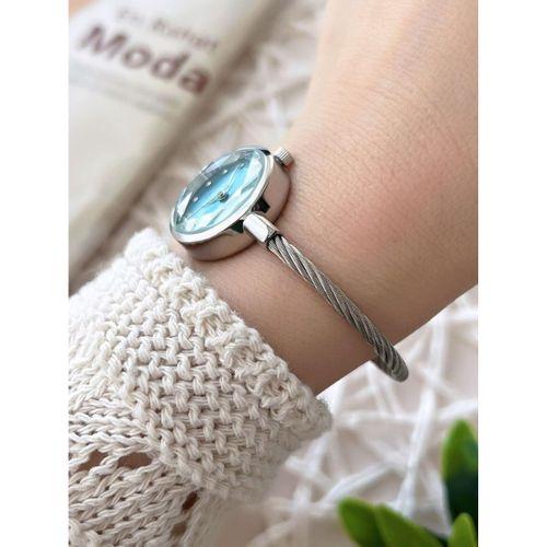 Ferrucci Halat Model Kadın Kol Saati+Bileklik Özel Seri Çelik Kordon Kararma Renk Atma Yapmaz VS.BLKT.0765