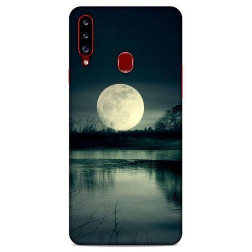 Lopard Samsung Galaxy A20s Uyumlu Kılıf Gece'S (36) Glitter Kılıf Ay Göl