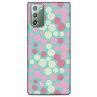 Samsung Galaxy Note 20 Kılıf Pastel Renkler (50) Shockproof Kılıf Bordo Pembe