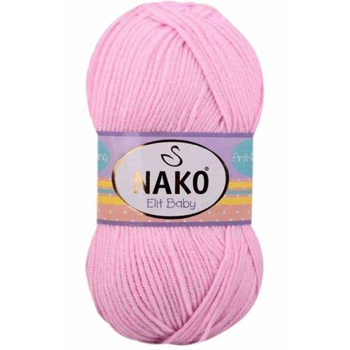 1 Adet Elite Baby El Örgü İpi Tüylenmeyen Bebek Yünü Açık Pembe 6936