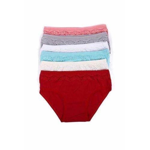 6 adet Kız Çocuk Dantelli Kız Bikini 408