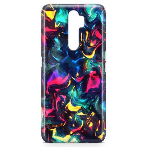 Oppo A9 2020 Kılıf Işıklı Geceler Arka Kapak Koruma Desenli Full Koruyucu