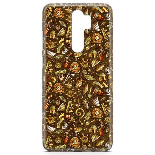 Xiaomi Redmi Note 8 Pro Kılıf Maskeli Balo Doodle Arka Kapak Koruma Desenli Full Koruyucu