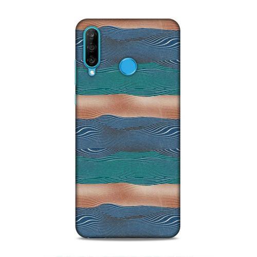 Huawei P30 Lite Uyumlu Kılıf Utopia (8) Baskılı Kılıf Lacivert